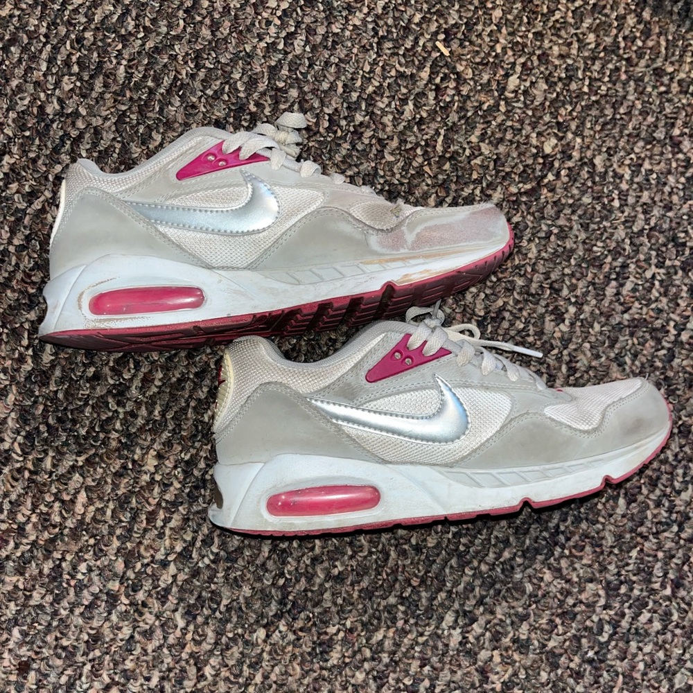 Women’s Pink and Grey Nike Air Max